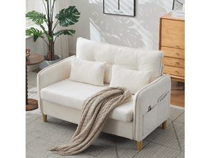 Canapé droit fixe <strong>MODFU</strong> <strong></strong> 2 places Polyester beige