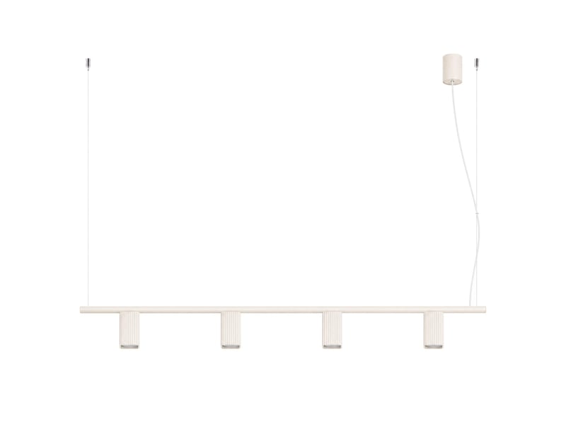  Lustre rayo 4 beige aluminium moderne 208x122x6cm SL.3130 - Conforama A