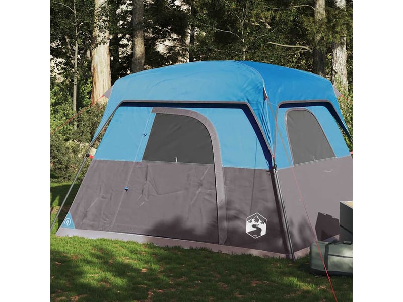  Tente de camping de cabine 4 personnes bleu imperméable shl24082  - Conforama B