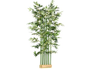 Bambou artificiel 35x35x180 cm en pot vert