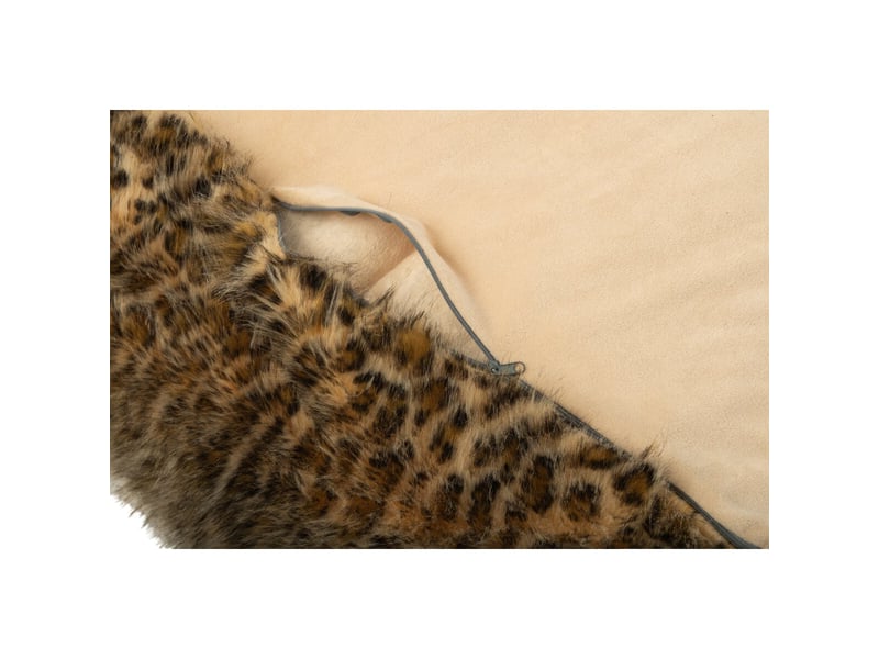  Pouf carré léopard ulf 70cm multicolore  - Conforama D
