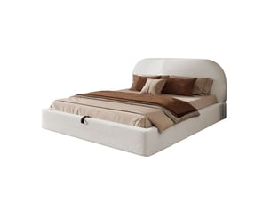 Lit coffre 160x200 cm <strong></strong>  <strong></strong> coloris beige
