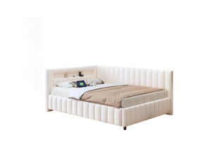 Lit 2 places 140x200 cm PHOEBE CAT coloris beige