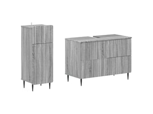 Ensemble de 2 meubles de salle de bain zwolle sonoma gris cf63245