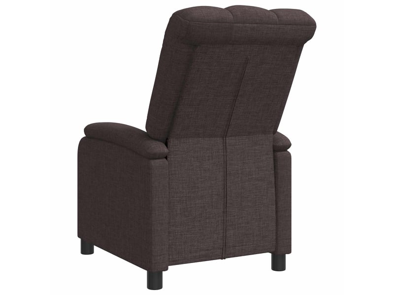  Vidaxl fauteuil inclinable marron foncé tissu  - Conforama E