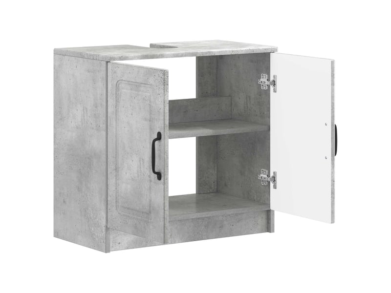  Meuble sous lavabo de salle de bain utrecht gris béton cf64934  - Conforama C