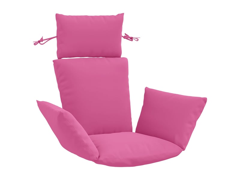  Coussin pour balançoire de chaise d'œuf, coussin d'intérieur et d'extérieur adirondack putten 100 % polyester rose 60 x 145 x 10 cm cf50074  - Conforama B