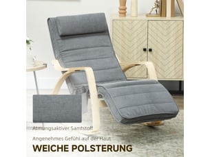 Fauteuil fixe <strong></strong> Coton / Polyester gris