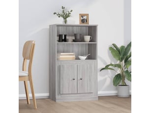 Buffet haut - bahut - meuble de rangement sonoma gris 60x35,5x103,5 cm bois d'ingénierie
