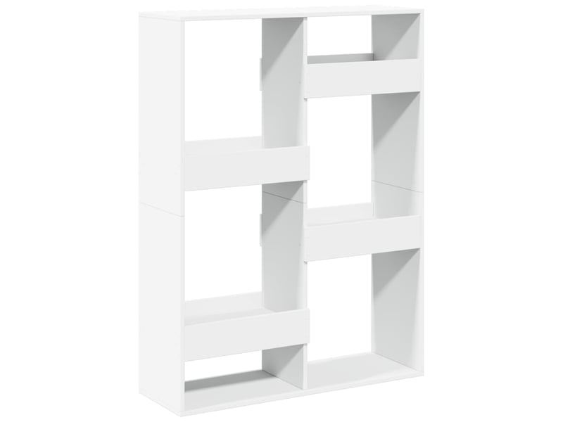  Cloison bibliothèque, meuble de rangement blanc 100x33x135 cm bois d'ingénierie  - Conforama A