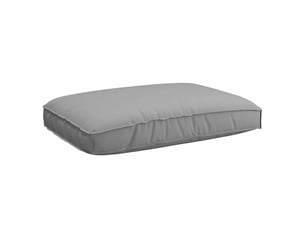 Coussin d'assise, coussin pour chaisecanapé tissu oxford gris 120 x 80 x 12 cm cf56663