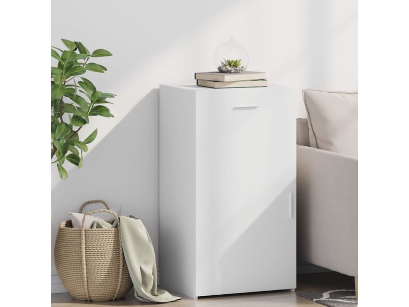  Buffet - bahut - meuble de rangement blanc 50x42,5x93 cm bois d'ingénierie  - Conforama B