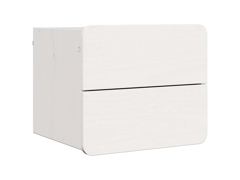  Table de chevet - cabinet de chevet - table de nuit blanc 39 x 34 x 33 cm bois de pin massif  - Conforama A