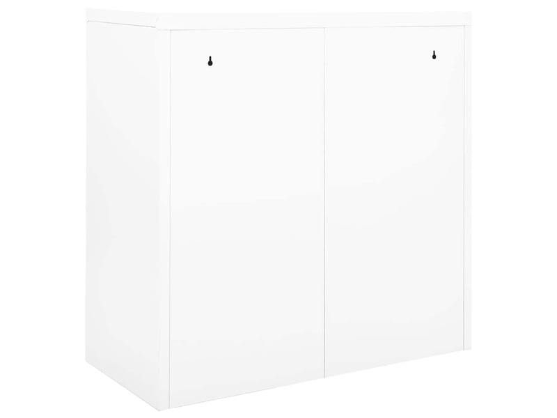  Armoire de rangement, armoire à portes coulissantes blanc 90x40x90 cm acier shl9893  - Conforama D