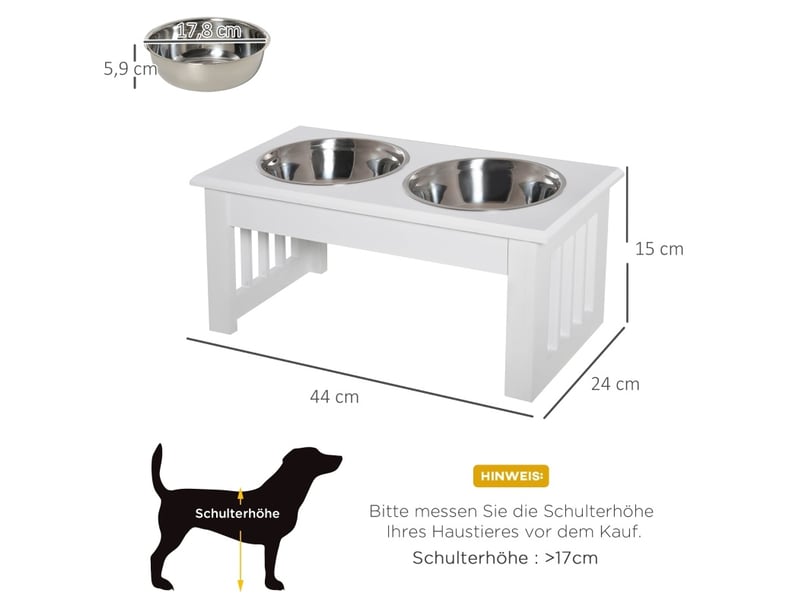 Station de repas surélevée antidérapante avec 2 bols 0,9 l evryae - Conforama C