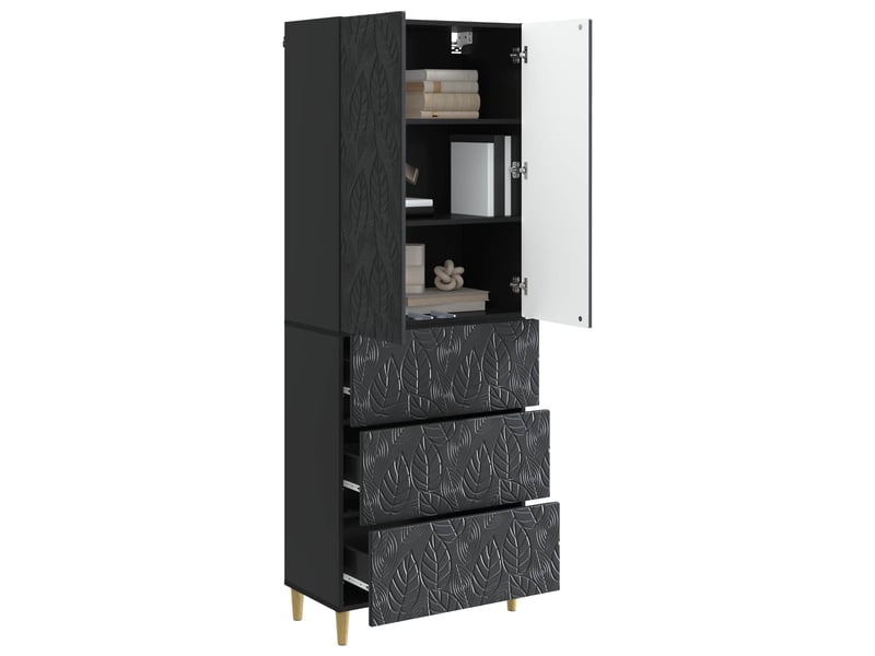  Ensemble de meubles 2 pcs, rangement de salon 66 x 34,5 x 90 cm bois d'ingénierie shl270  - Conforama C