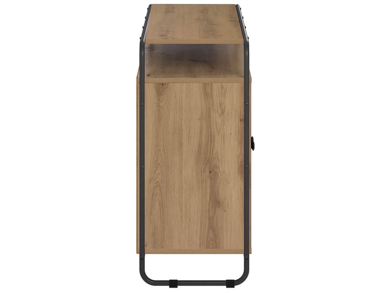  Buffet salon, buffet de rangement chêne artisanal 102x35x75 cm bois d'ingénierie shl66434  - Conforama E