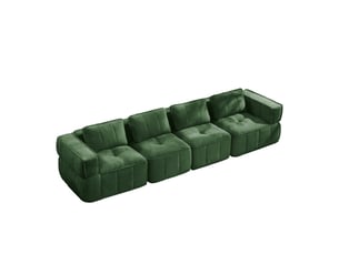 Canapé modulable, canapé 4 places, en tissu, pour salon, pour intérieur, mobilier pour espace de vie