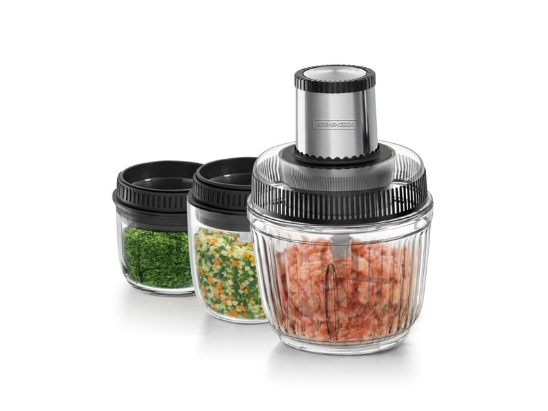  Kitchencook - 1.2.3 - hachoir électrique 3 en 1 - 400w - 3 bols en verre - 2 vitesses  - Conforama A