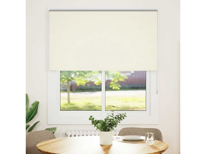  Store enrouleur occultant, store à rouleau blanc cassé largeur du tissu 131,6 cm cf45597  - Conforama B