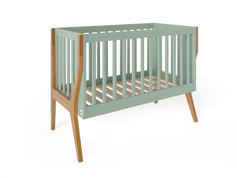  Yappyicon - lit bébé 120x60 cm - vert sauge chêne 4754010385621 - Conforama B