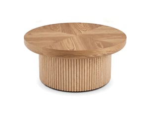 Table basse rond(e) coloris bois clair KOVIEA - 78 cmx78 cm