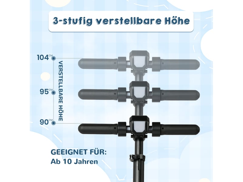  Trottinette électrique enfant dès 10 ans 14 kmh pliable réglable en hauteur métal argenté  - Conforama D