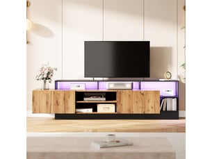 Meuble tv coloris bois clair 40 cm