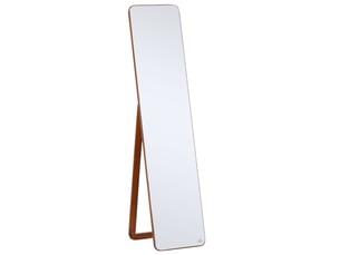 Miroir rectangulaire à poser coloris bois foncé <strong></strong>  <strong></strong> - 37 cm x 37 cm