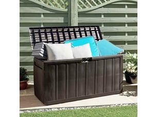 Boîte à coussins marron 117x45,5x57,5 cm 270 l