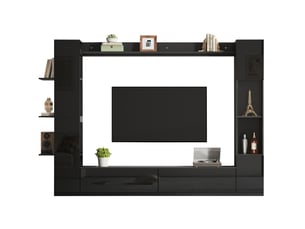 Meuble tv coloris noir 245 cm WISHDOR  