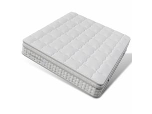 Matelas 160x200 cm WISHDOR Ressorts ensachés + mousse soutien Medium épaisseur 25 cm