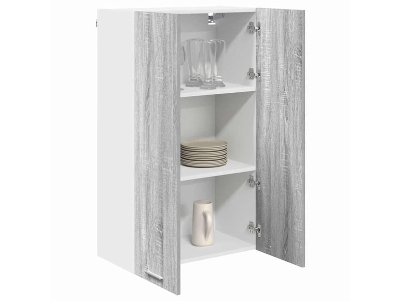 Meuble de rangement, armoire suspendue gris sonoma 60x31x100cm shl4558 - Conforama C