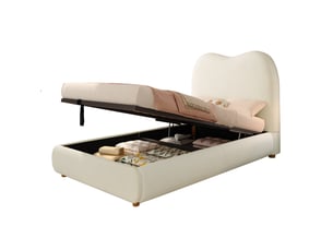 Lit coffre 90x200 cm <strong>HAUSS SPOLE</strong>  <strong></strong> coloris beige