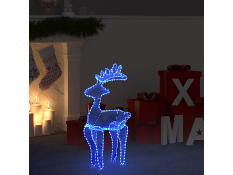  Décoration de noël de renne avec maille 306 led 60x24x89 cm  - Conforama C