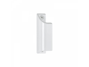 Poignée - aluminium - pour fenêtres, portes - 1 pièce - blanc