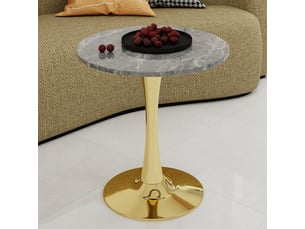Table basse rond(e) coloris doré <strong>HAUSS SPOLE</strong> <strong></strong> - 70 cmx70 cm