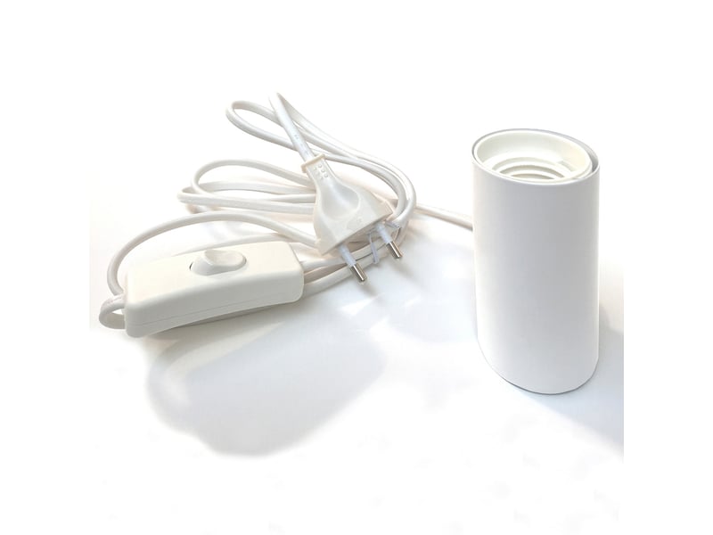 Lampe de table magnétique blanche en métal mat derby  - Conforama E