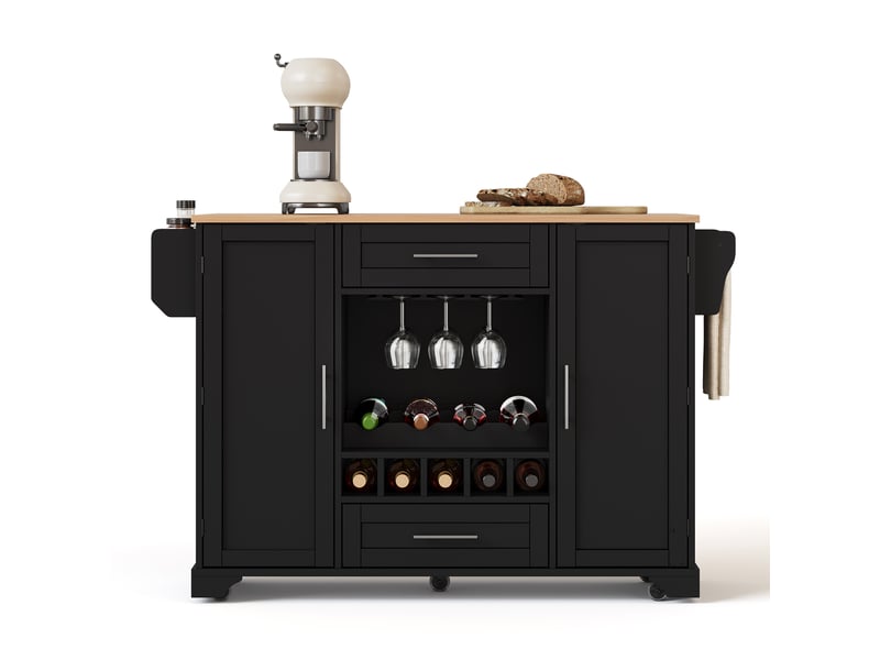  Desserte 2 portes 2 tiroirs coloris noir mdf desserte noir - Conforama A