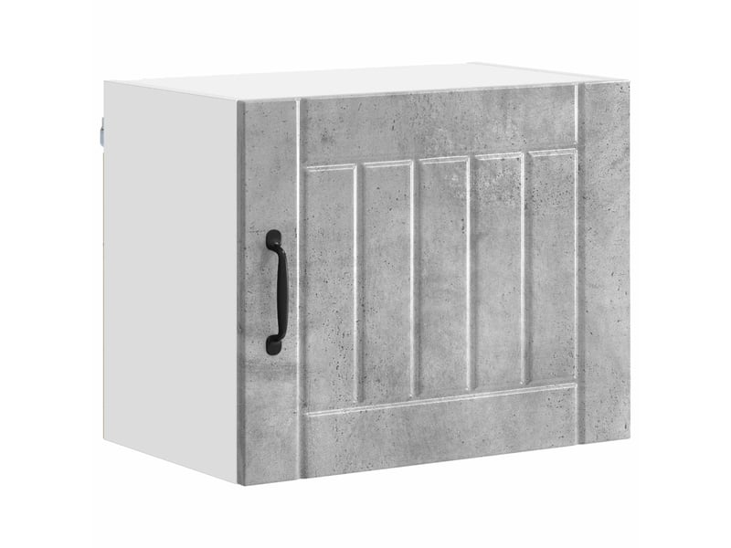 Meuble mural de cuisine | armoire de cuisine 2 pcs gris béton bois d'ingénierie shl4959 - Conforama E