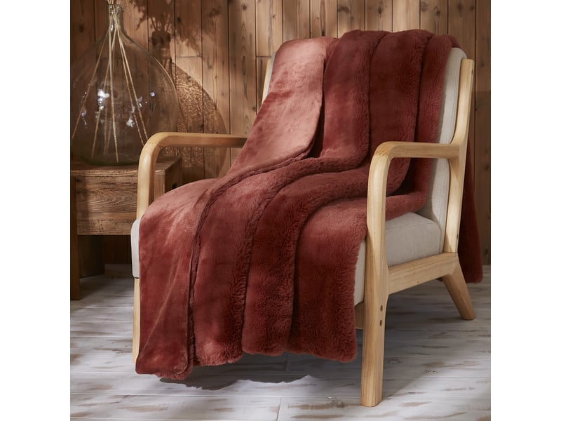  Plaid 140x200 cm polyester renard PD21792 - Conforama B