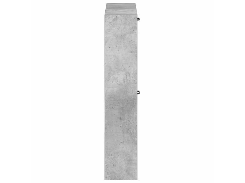  Meuble à chaussures mural, armoire à chaussures utrecht 71x17x86 cm gris béton  - Conforama E