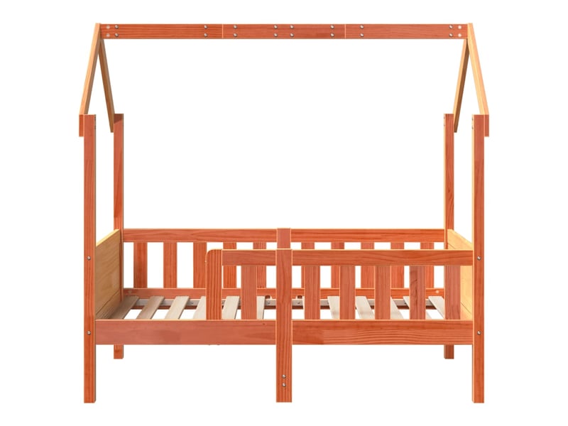  Cadre de lit d'enfants - lit jeune forme de maison sans matelas pin  - Conforama D