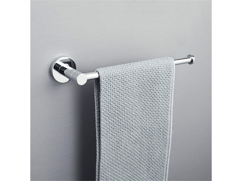  Porte-serviettes mural en acier inoxydable chromé, porte-savon, crochet pour peignoir, support pour rouleau de papier toilette, lot de 2  - Conforama C