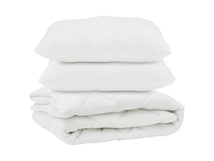 Couette avec oreiller 3 pcs - duvet blanc microfibre