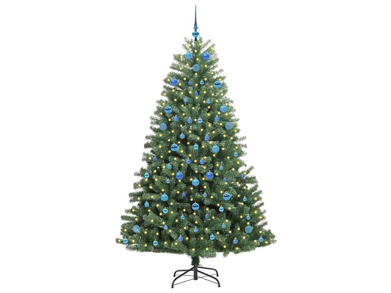  Sapin de noël - arbre de noël artificiel à branches articulées vert 210 cm  - Conforama C