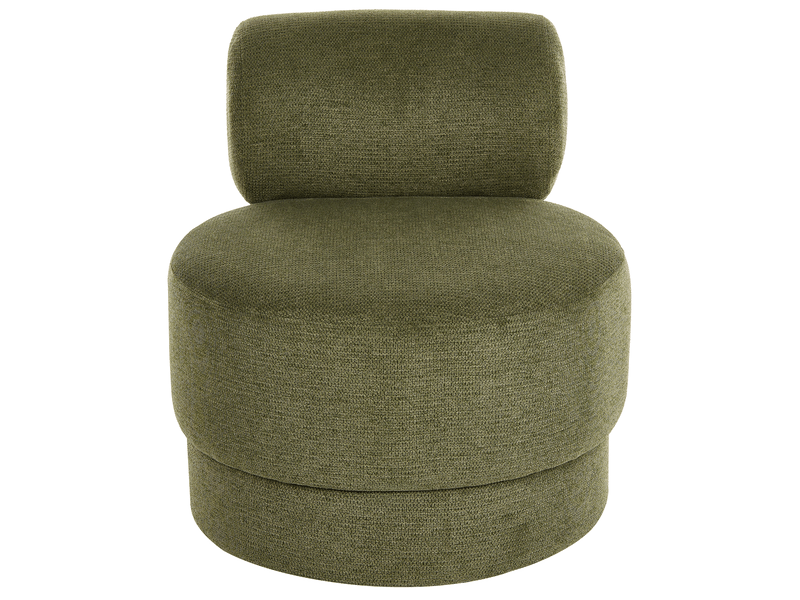  Fauteuil karvia  tissu vert  - Conforama D