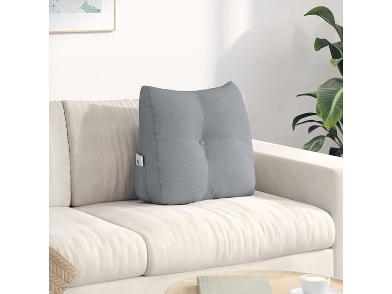  Coussin de dos, coussin de dossier gris clair 45 x 24 x 50 cm tissu cf54670  - Conforama B