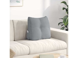 Coussin de dos, coussin de dossier gris clair 45 x 24 x 50 cm tissu cf54670