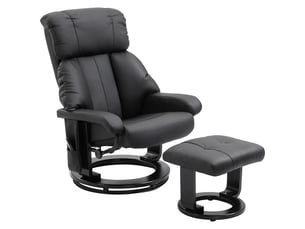 Fauteuil relax électrique RAELUNYI Cuir / Tissu noir